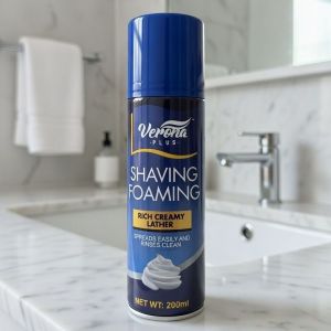 VERONA PLUS FOAMING SHAVING CREAM – RICH CREAMY LATHER FOR SMOOTH COMFORTABLE SHAVE 200ML