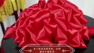 Big Red Flower Ball New Home Relocation Hanging at the Gate Head Red Embroidery Ball Wedding Decoration Door Blocking Red Silk Flower Celetion Supplies【热卖 现货】大红花球 新房乔迁挂大门头红绣球 结婚装饰门口拦门红绸花喜庆用品New house big red ball