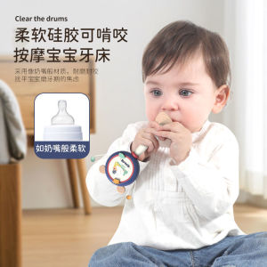 KFL Baby Childrens Large Rattle Can Chew Toys Hand Drum Chinese Wind Wave Drum Educational Toys 1 Year Old Baby拨浪鼓