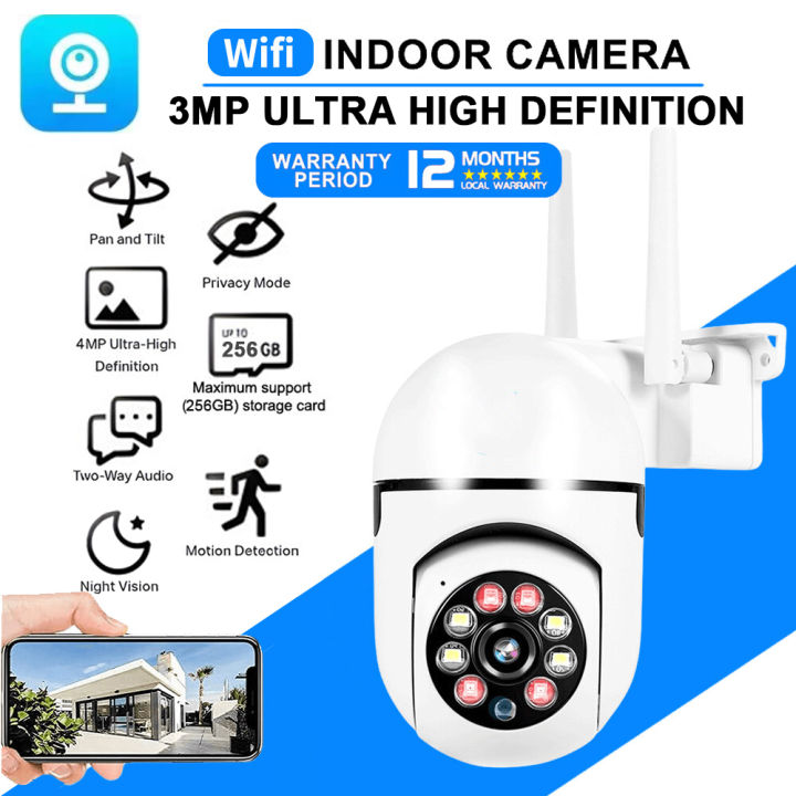 V380 Pro CCTV Camera Wifi Connect Cellphone CCTV with Audio and