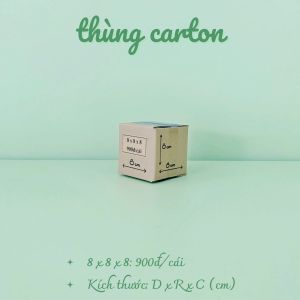 Kích thước 8x8x8 cm Combo 50 hộp carton đóng gói hàng hóa