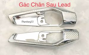 CẶP ỐP GÁC CHÂN SAU DÙNG CHO ĐỜI XE LEAD 2022 2023 2024 CROM