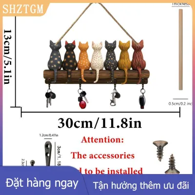 SHZTGM XINZE Cổ Điển 3D Bằng Gỗ Treo Tường Móc Chìa Khóa Retro Treo Chủ Chìa Khóa Giá Món Quà Lý Tưởng Cho Nhà Cửa Hàng Chủ Sở Hữu Trang Trí Nội Thất Sử Dụng