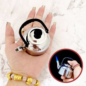 HCM Bật Lửa Khè Xài Gas Hình Cái Ấm Nước Độc Lạ Dễ Thương