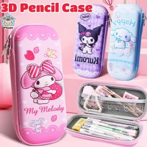 3D ​Kuromi Pencil Case Cute Cartoon Sanrio Pencil Case Large Capacity Kids Pencil Case for Girl Gift