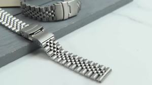 High Quality Full Solid Stainless Steel Watch Band 20mm 22mm Flat Interface Metal Watch Strap Folding Buckle Bracelet with Tools2026