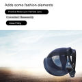 Motorcycle Anti-UV Anti-Scratch Helmets Lens Retro Bubble Visor Wind Shield Lens Un-iversal for Standard 3-Snap Open Face Helmets. 