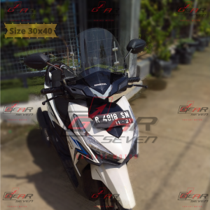 Windshield Motor Universal Apple ukuran 30cm x 40cm Visor Tameng Angin Windshield Beat Vario Mio Scoopy Aerox