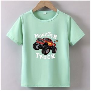 kaos anak distro monster truck untuk 1 sampai 10 tahun atasan cowok cewek terbaru dan termurah