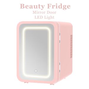 6L Mini Fridge Mirror Cosmetics Refrigerator Fruit Ceverage Cooler Small Refrigerator Student Dormitory Fridge