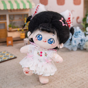 ZEEMIN  20cm New Kawaii Plush Cotton Doll Idol Stuffed Super Star Figure Dolls No Attribute Fat Body Crying Doll Can Change Clothes Gift