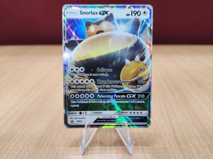 pokemon card snorlax gx Pokemon - Snorlax - Snorlax GX Box Promo 2016