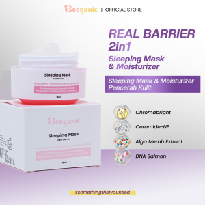 Beeganic Real Barrier Sleeping Mask dan Moisturizer Chromabright pencerah kulit terbaik