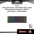 AOC AGON AGK600 Hot Swappable RGB Gaming Keyboard. 