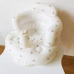 SG Inflatable Baby Chair Cute Bath chair Feeding Baby Learning Sit Foldable Shower Chair Outdoor