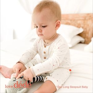 Lovedede - Star Long Sleepsuit Baby - Baju Tidur Bayi Romper Bayi Jumpsuit Bayi
