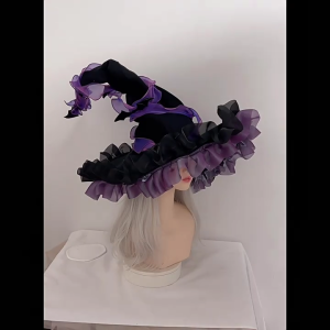 Mũ phù thủy co giãn Băng bịt đầu đàn hồi vải Polyester mềm cho gia đình trang phục halloween cosplay và trang phục phụ kiện