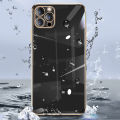 Jingsanc เคสเคลือบสำหรับโทรศัพท์ C71 POCO Case กันกระแทกสุดหรูขอบตรง TPU แบบนิ่มเคสกันชนโลหะชุบสองด้านพร้อม A14-1ฝาหลังป้องกันเลนส์เต็มรูปแบบ. 