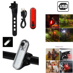 ERANPO Red Bike Light Waterproof Bicycle Cycling Taillight LED USB Rechargeable Riding Rear Folding Bicycle Front Light Safety Warning 1