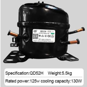 CHUANGCHAO Compressor 220-240V~50/60HZ 1PH Refrigeration compressor QD52H/QD91H/QD43H/QD65H silent and fast cooling，Suitable for refrigerators/freezers