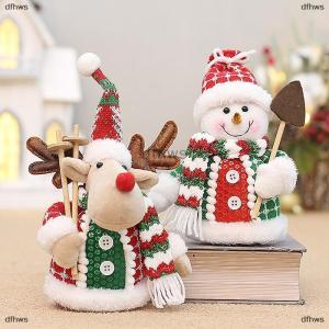 [COD] dfhws Christmas Decoration Xmas Farmhouse Tiered Tray Tree Christmas Decor Collectible Figurine - Home Tabletop Elf Ornament
