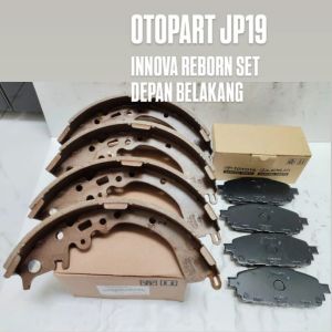 BRAKE PAD BRAKE SHOE TOYOTA INNOVA REBORN KAMPAS REM SET DEPAN BELAKANG INNOVA REBORN
