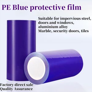 Blue PE Protective Film Self-adhesive Film Tape Aluminium Alloy Stainless Steel Metal Film Electrical Appliance Packaging Film Winding Film Factory Self-selling Quality Assurance