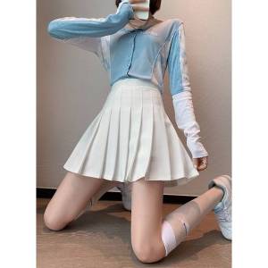 FF.fashion -กระโปรงสั้นทรงเอ กระโปรงเทนนิสเอวสูง มีซับในเป็นกางเกง สีพาสเทลสุดน่ารัก สไตล์เกาหลี #825