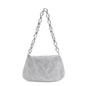 Rhinestone Bag Underarm Bag Single Shoulder Bag Crossbody Womens Bag Small Handbag