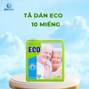 Tã Dán Người Già ECO Siêu Thấm Bỉm Dán Người Già Chất Lượng Size M/L10 miếng Thế Giới Bỉm Xinh