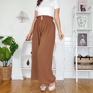 CELANA WANITA KULOT CRINKLE KANCING 2 / KULOT CRINKLE HIGWAIST KANCING