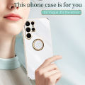 Samsung S25 Ultra 2025 Luxury Plating Straight Edge Casing For Samsung Galaxy S25 Ultra Plus FE S25 Ultra S25Plus Smasung S25Ultra 2025 Camera Protection Soft Silicone Shockproof Phone Case Protect Back Cover. 