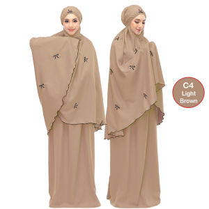 TELEKUNG HAJJAH SULAM RIBBON BERTALI | TELEKUNG POLY CREPE