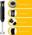 Immersion Hand Blender Cordless, Rechargeable Hand Held Blender Stick, Perfect for Smoothies, Puree Baby Food & Soup. 