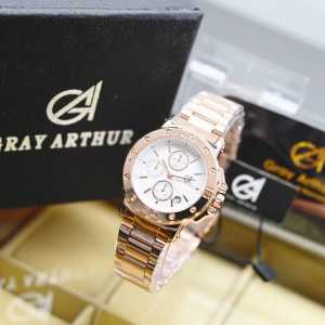 COD✅ [PROMO] FASHION ORIGINAL WATCH PREMIUM Jam Tangan Kasual ANALOG Mewah GRAY ARTHUR New Series WANITA Terlaris GA85875L Diameter 36 cm TANGGAL AKTIF✅ CHRONO OFF (VARIASI) Free BOX Exclusive Dan BATERAI Cadangan WATER RESIST 100M {TAHAN AIR} ✅BERENANG