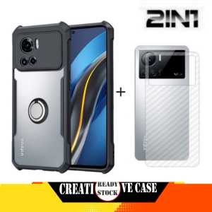 PROMO PAKET 2 INC 1 CASE INFINIX NOTE 30 / INFINIX NOTE 30 PRO / INFINIX NOTE 12 VIP 2022 Ultra Slim Shockproof Transparent Premium Softcase Anti Fall CINCIN RINKG