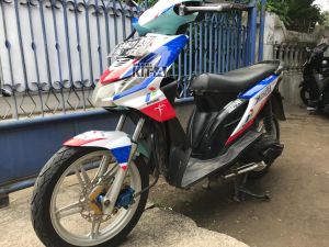 Stiker decal motor Beat Karbu terbaru Motif Pertamina Mandalika