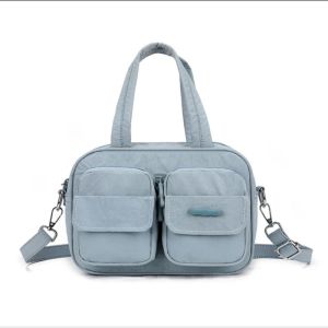 🇸🇬CF827 Boxy Korean Style Multi-Pocket Nylon Crossbody Bag Trendy Women’s Tote Bag Lightweight Utility Bag