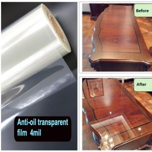 Waterproof Kitchen PVC Transparent Wall Vinyl Furniture Anti-oil Protection Cabinet Sticker Transparence Wall Paper