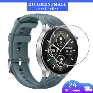 【✅SG LOCAL STOCK🔥】RICHMENTMALL Tempered Glass Screen Protector for OnePlus Watch/Watch 2 46mm - Waterproof HD Clear 9H Hardness 3D Curved Edge Anti-Scratch Oleophobic Coating Bubble-Free Installation