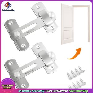 Vodool 16Pcs Gate Latches Stainless Steel Door Latch Bolt Door Buckle Safety Door Lock for Barn Door Window Cabinet