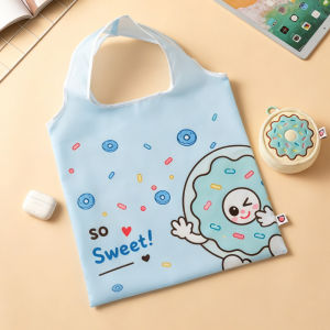 Cartoon Cartoon Foldable Shopping Bag Lightweight Portable Ornaments Doll Storage Environmental Protection Bag Daily Storage Handy Tool