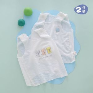เสื้อกล้ามสำหรับเด็กทารก 0 หนึ่ง 3 เดือน 6 สายเดี่ยวผ้าโมดอลแบบบางสำหรับทารกแรกเกิดฤดูร้อน