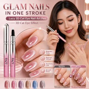Lazy 3D Cat Eye Nail Art Pen Use Magnetic Cat-eye Nail Art Pen Creates Sparkling 3D Nails Portable Nail Art Tool