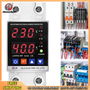 Winnereco High-Performance Over Under Voltage Protector 40A 220V with Digital Display Adjustable for Home and Industrial Power Systems