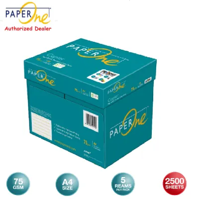 PAPERONE A4 75gsm 2500 Sheets per box Copier Paper (1 box x 5 ream)
