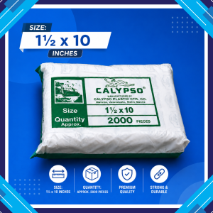 Calypso (08) Clear PP Plastic Bags – Ideal for Repacking Available in Various Sizes [2000 Pcs]