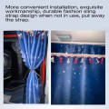3 Pieces Truck Limited Tasel Curtain Windshield To Door Truck Curtains Backset W/Tusse For Truc. 