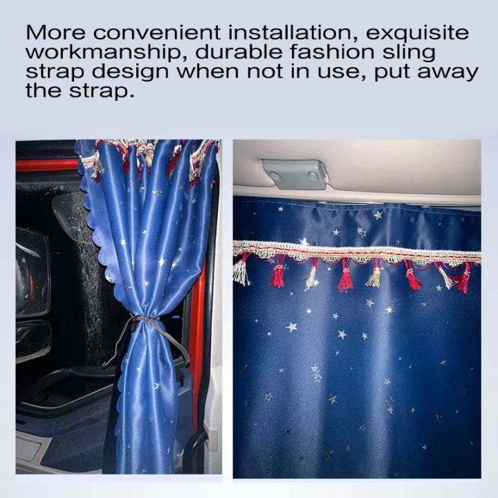 3%20Pieces%20Truck%20Limited%20Tasel%20Curtain%20Windshield%20To%20Door%20Truck%20Curtains%20Backset%20W/Tusse%20For%20Truc%20-%20Image%203