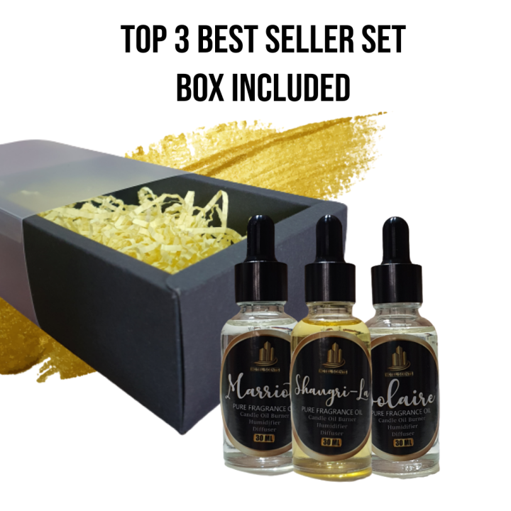 SET OF OILS WITH BOX BEST SELLER SET HOTEL SCENT Pure